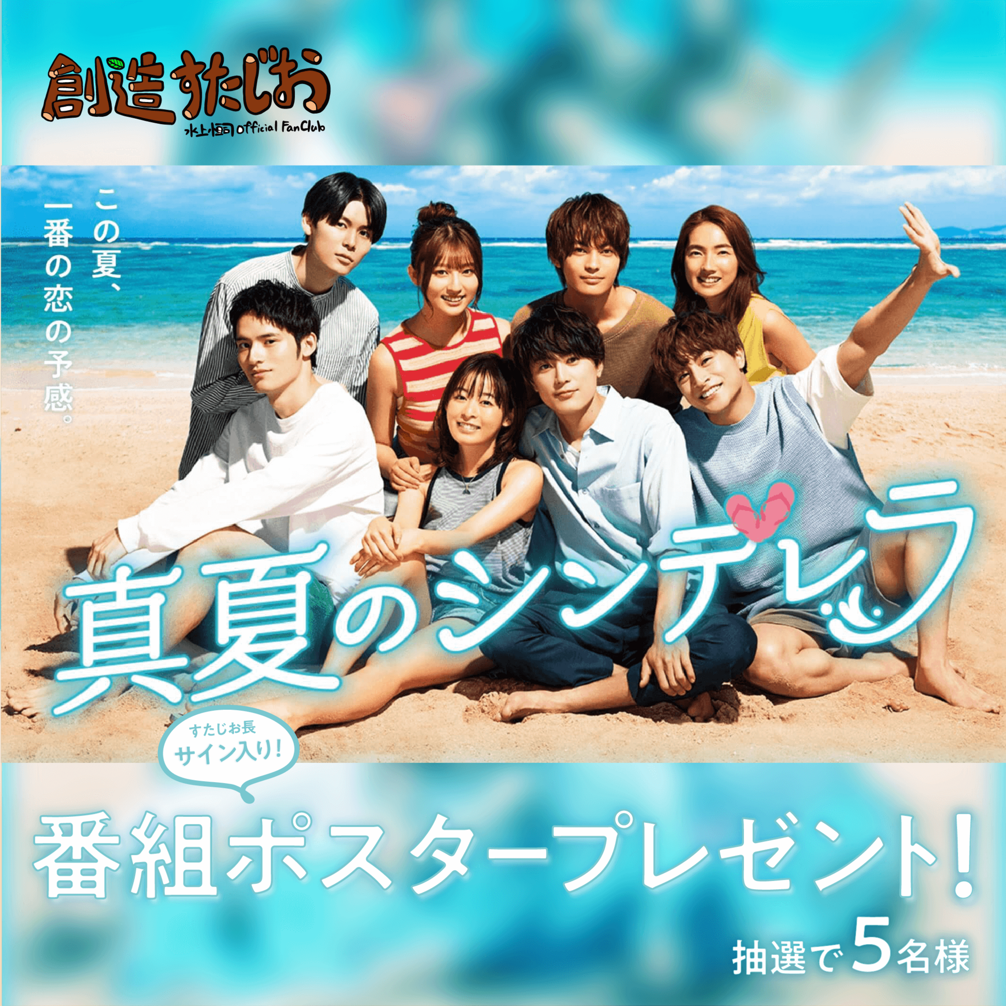 apink 直筆 サイン 入り ポスター fc ファンクラブ 当選品 当選 FC限定企画！ドラマ『真夏のシンデレラ』直筆サイン入り番組ポスター
